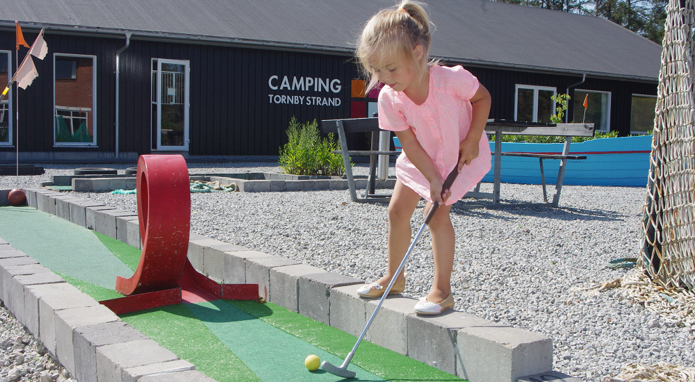 minigolf sjov underholdning på campingplads hirtshals tversted løkken lønstrup