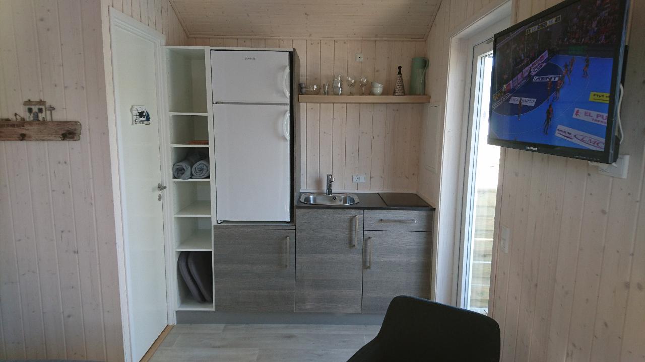 Dobbelt værelse hytte med køkken