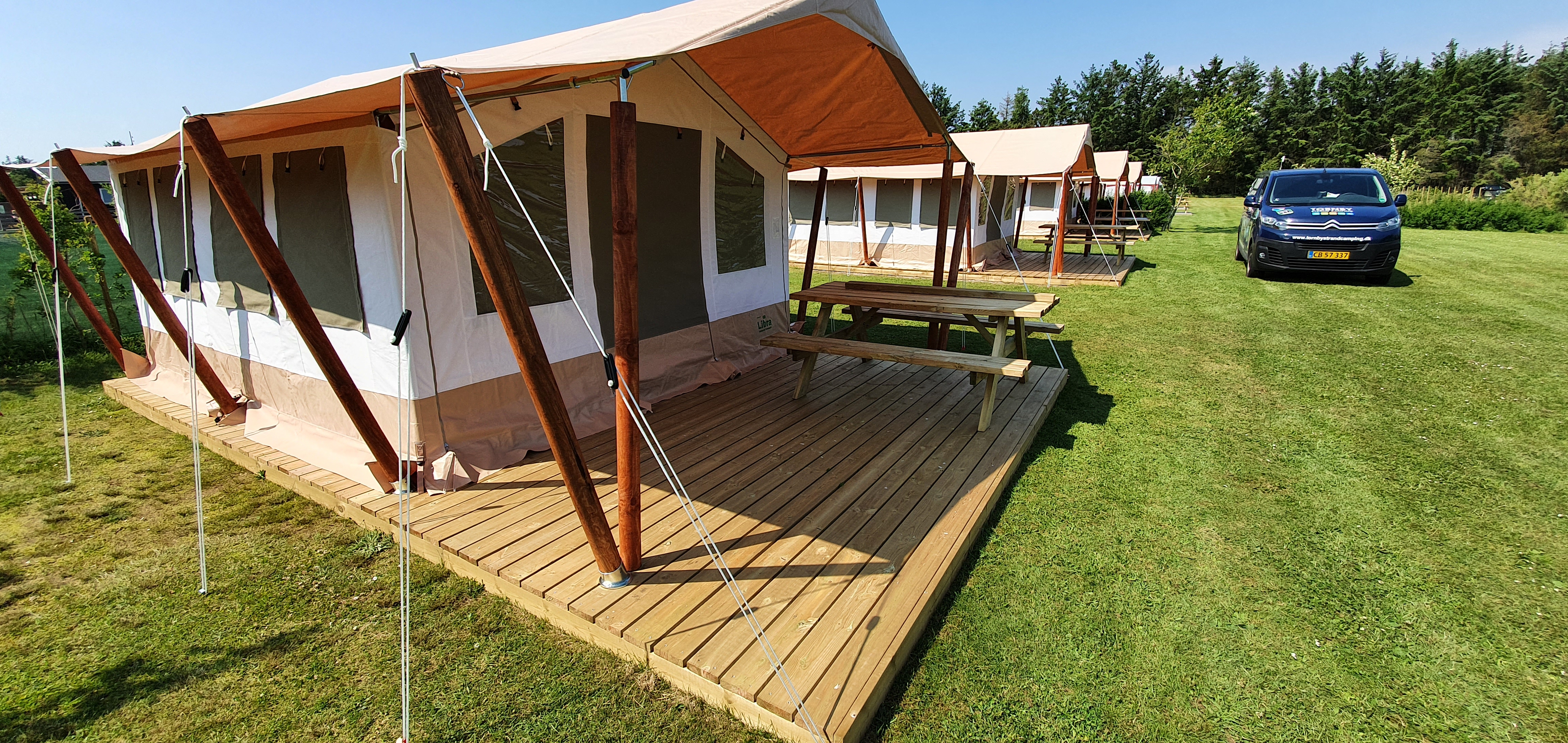 glampingtelte på campingplads hirtshals, løkken, skagen