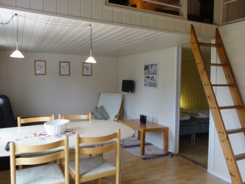 Hytte med fjernsyn tv stue og god plads
